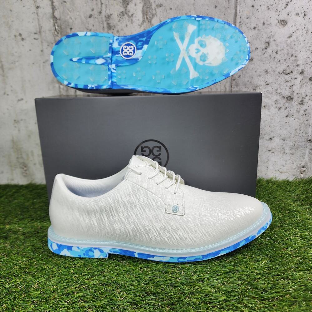 MSRP $225 G/FORE Gallivanter Blue Camo Leather Golf Shoes Men’s Size 15